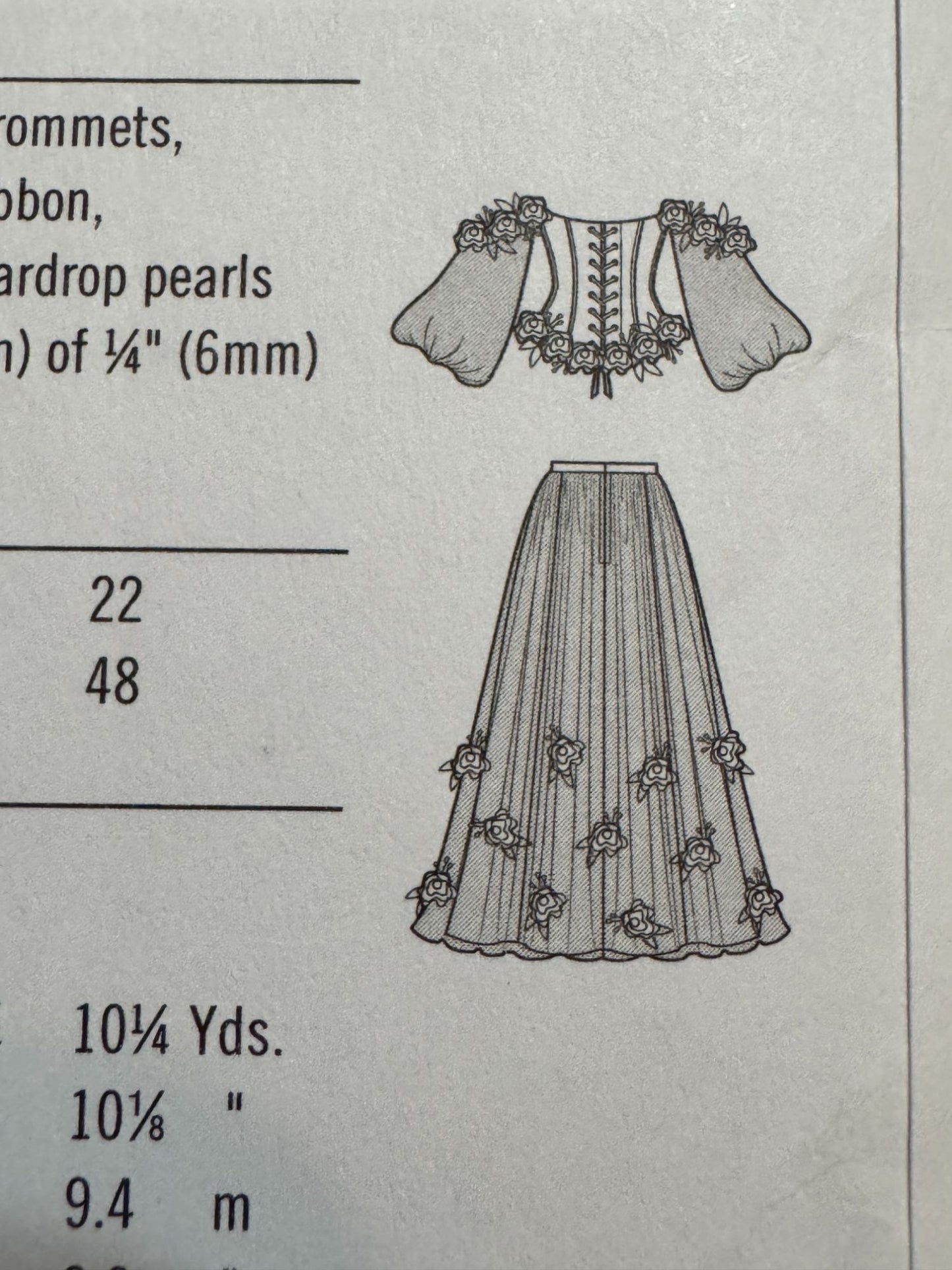Simplicity Sewing Pattern S9577 Renaissance Costume Dress Historical 14-22 Uncut