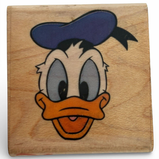 Disney Rubber Stamp Donald Duck Rubber Stampede Portrait Cartoon Face Cardmaking