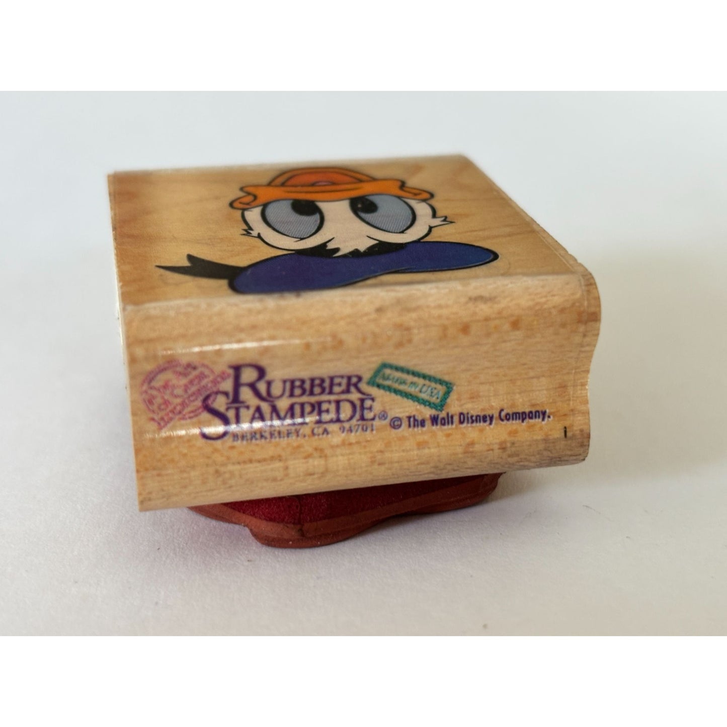 Disney Rubber Stamp Donald Duck Rubber Stampede Portrait Cartoon Face Cardmaking