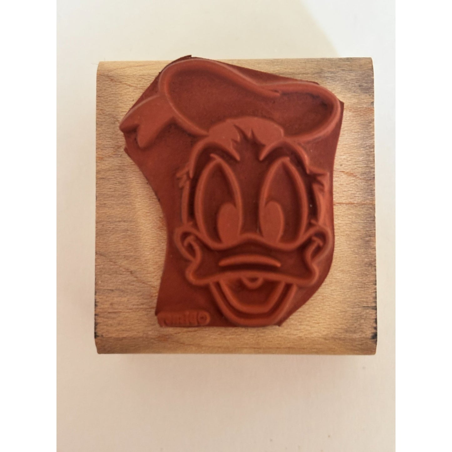 Disney Rubber Stamp Donald Duck Rubber Stampede Portrait Cartoon Face Cardmaking
