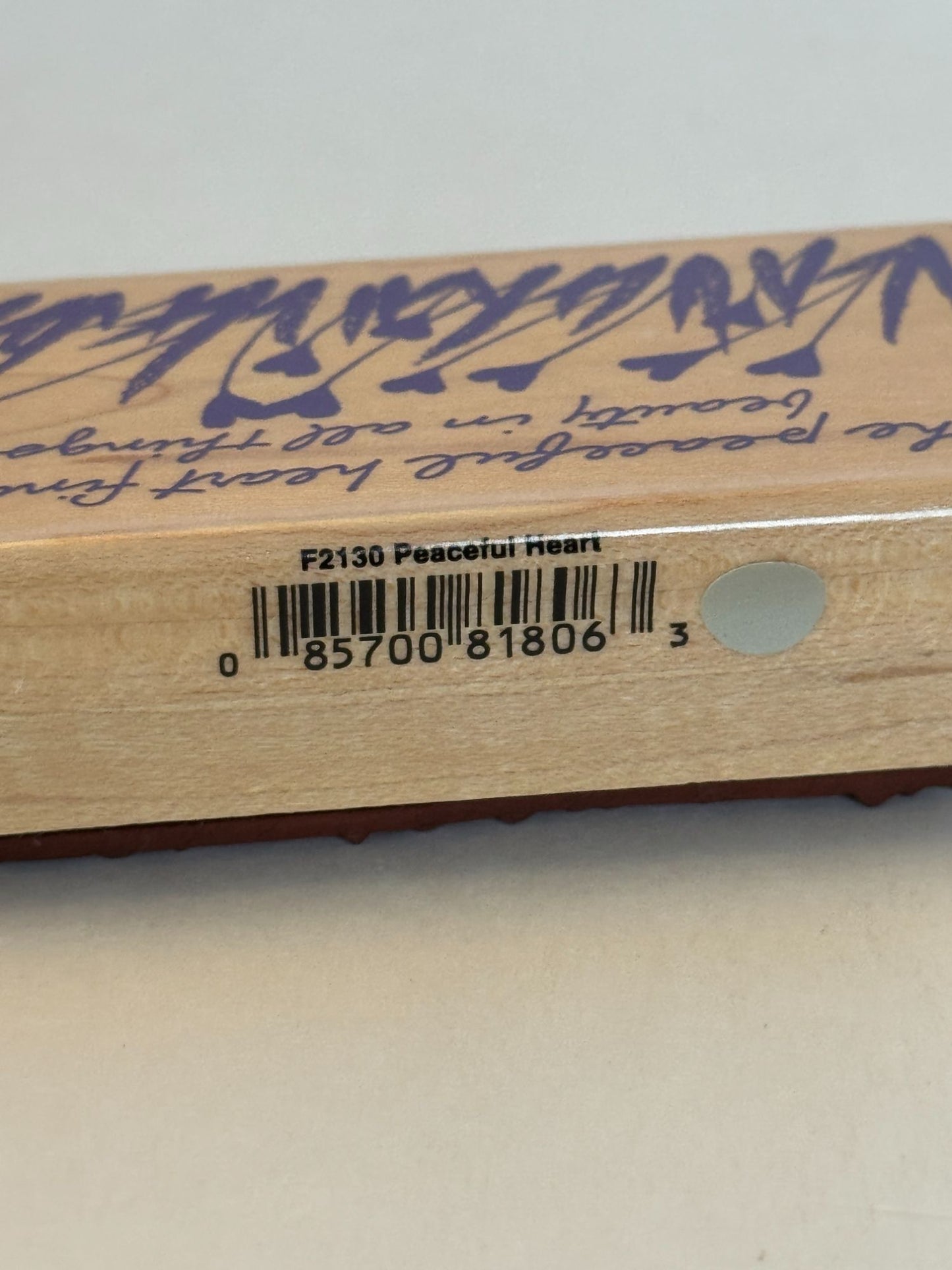 Hero Arts Rubber Stamp Peaceful Heart Finds Beauty Card Making Sentiment Friend