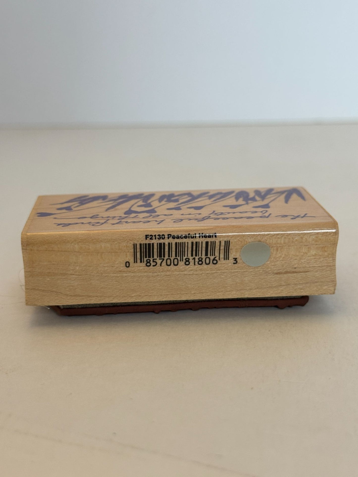 Hero Arts Rubber Stamp Peaceful Heart Finds Beauty Card Making Sentiment Friend