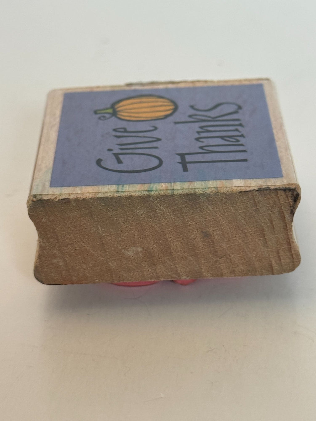 Studio G Rubber Stamp Give Thanks Pumpkin Harvest Thanksgiving Card Making Craft