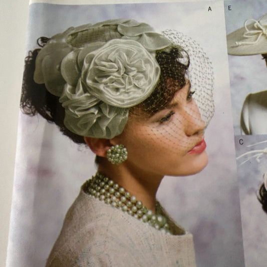 Vogue Sewing Pattern V8052 Misses Hat Vintage 1950s Style Accessories Wedding UC