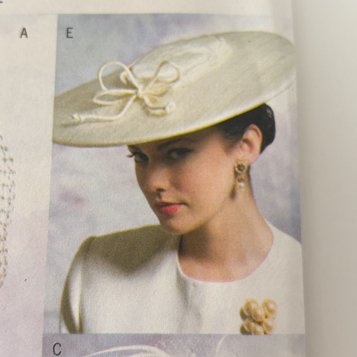 Vogue Sewing Pattern V8052 Misses Hat Vintage 1950s Style Accessories Wedding UC
