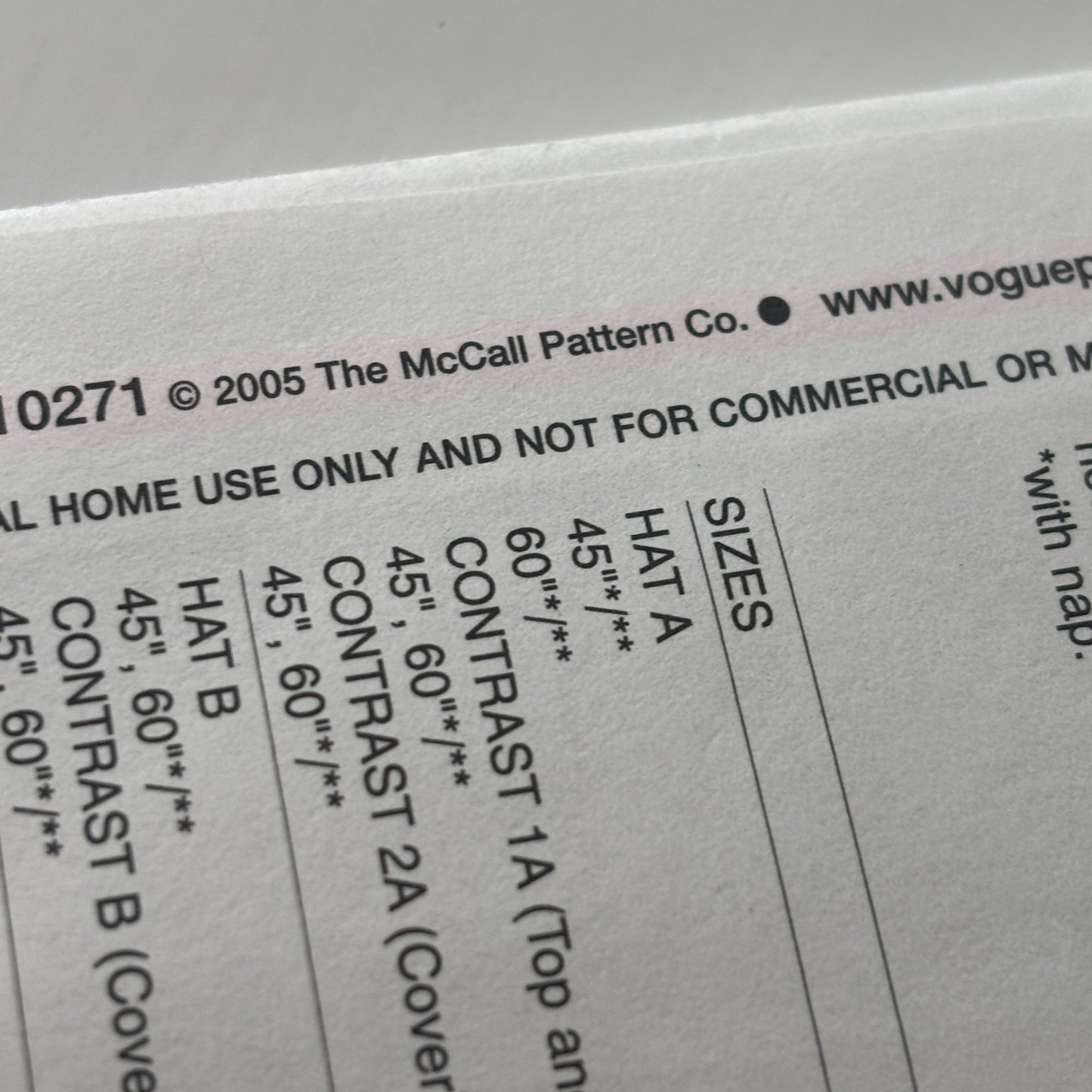 Vogue Sewing Pattern V8052 Misses Hat Vintage 1950s Style Accessories Wedding UC