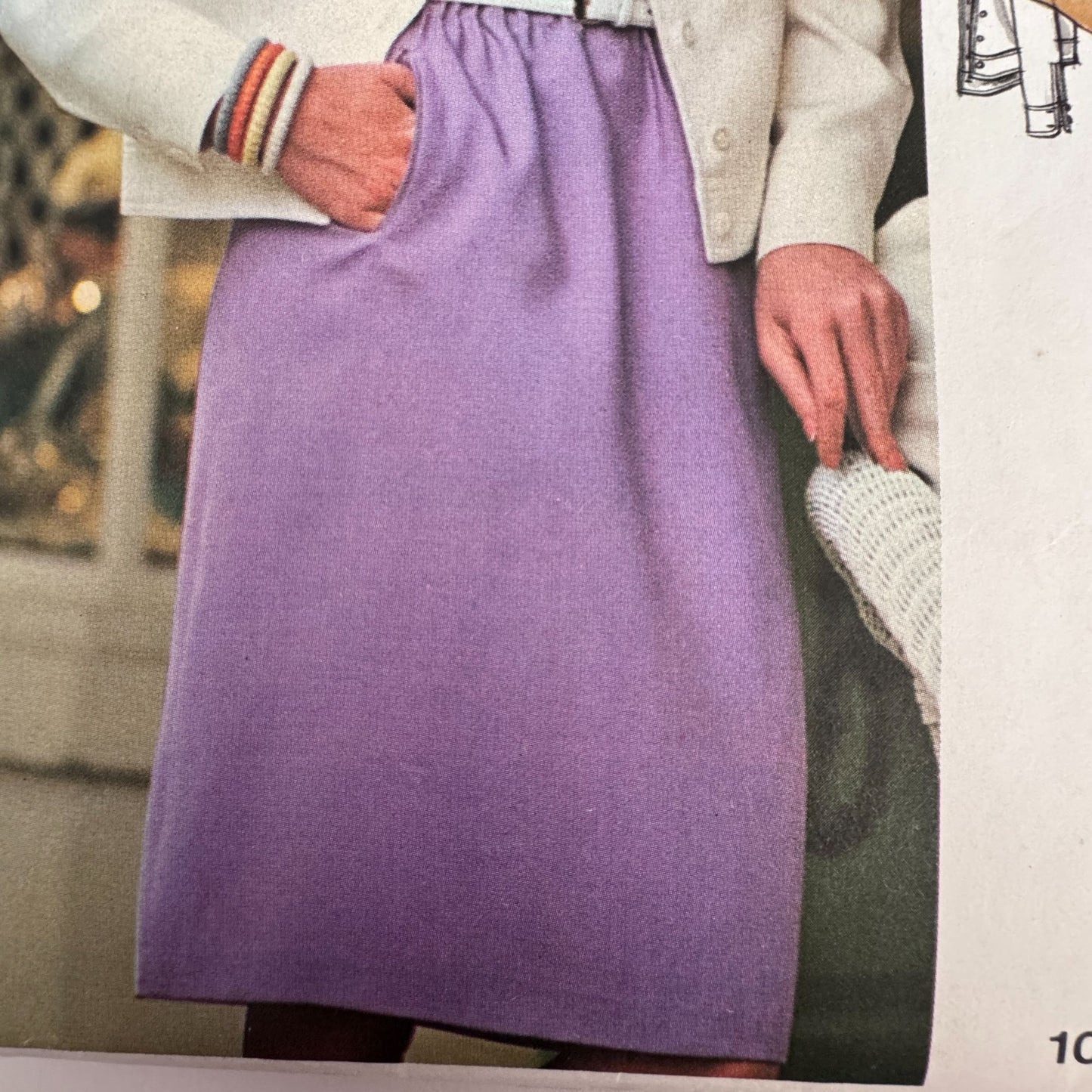 Vogue Sewing Pattern 1061 Americana Designer Anne Klein Bodysuit Jacket Skirt 1970s 14 Uncut