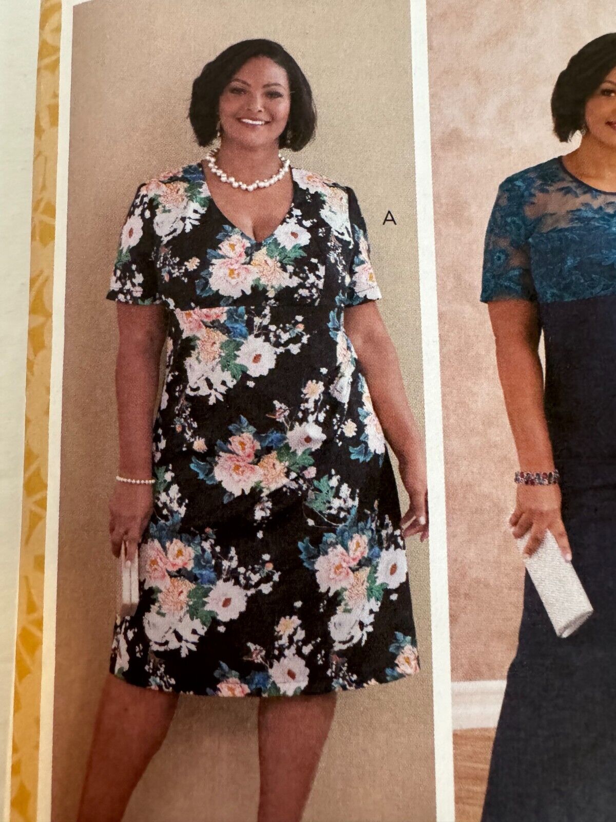 Butterick B6783 Plus Size 26W-32W Dress Pattern Wedding Guest Formal Evening FF