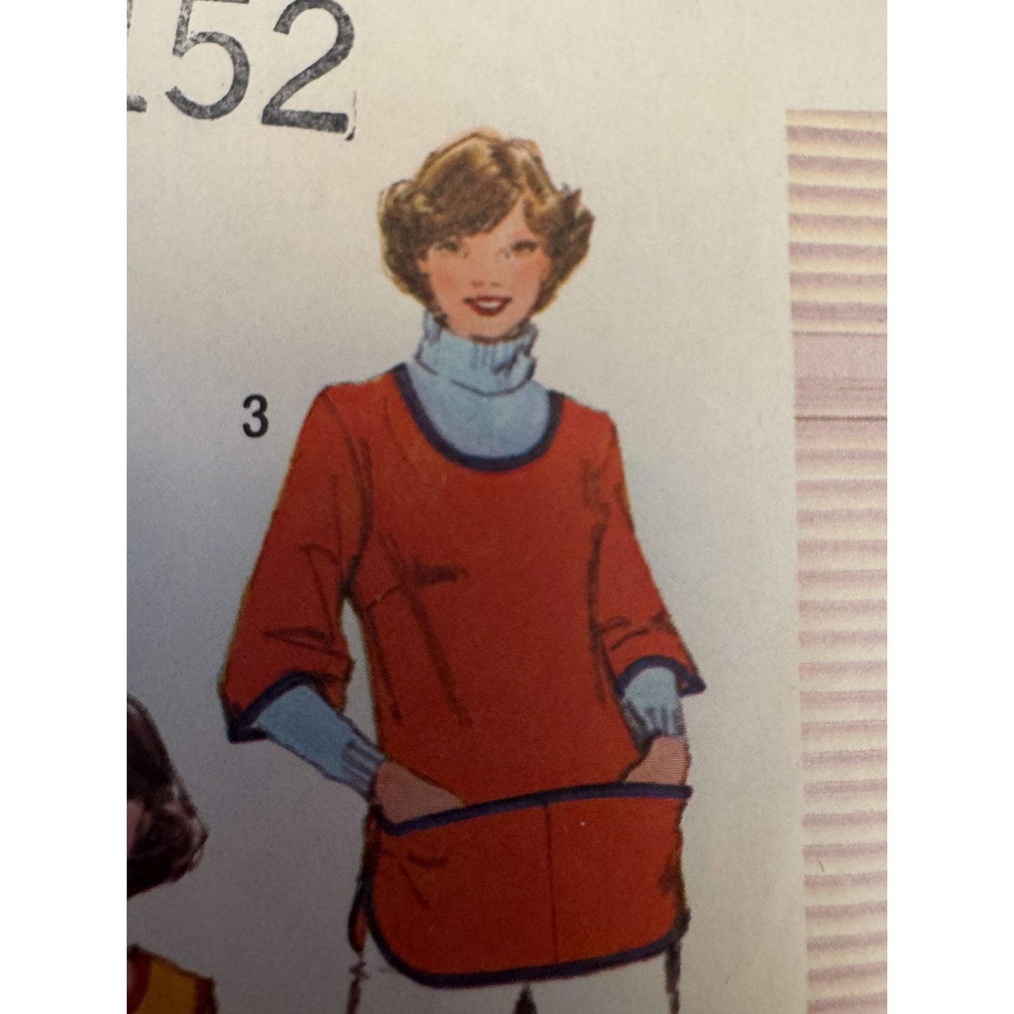 Simplicity Sewing Pattern 9209 Kitchen Apron Retro Size Small 10 12 1970s Vintage Uncut