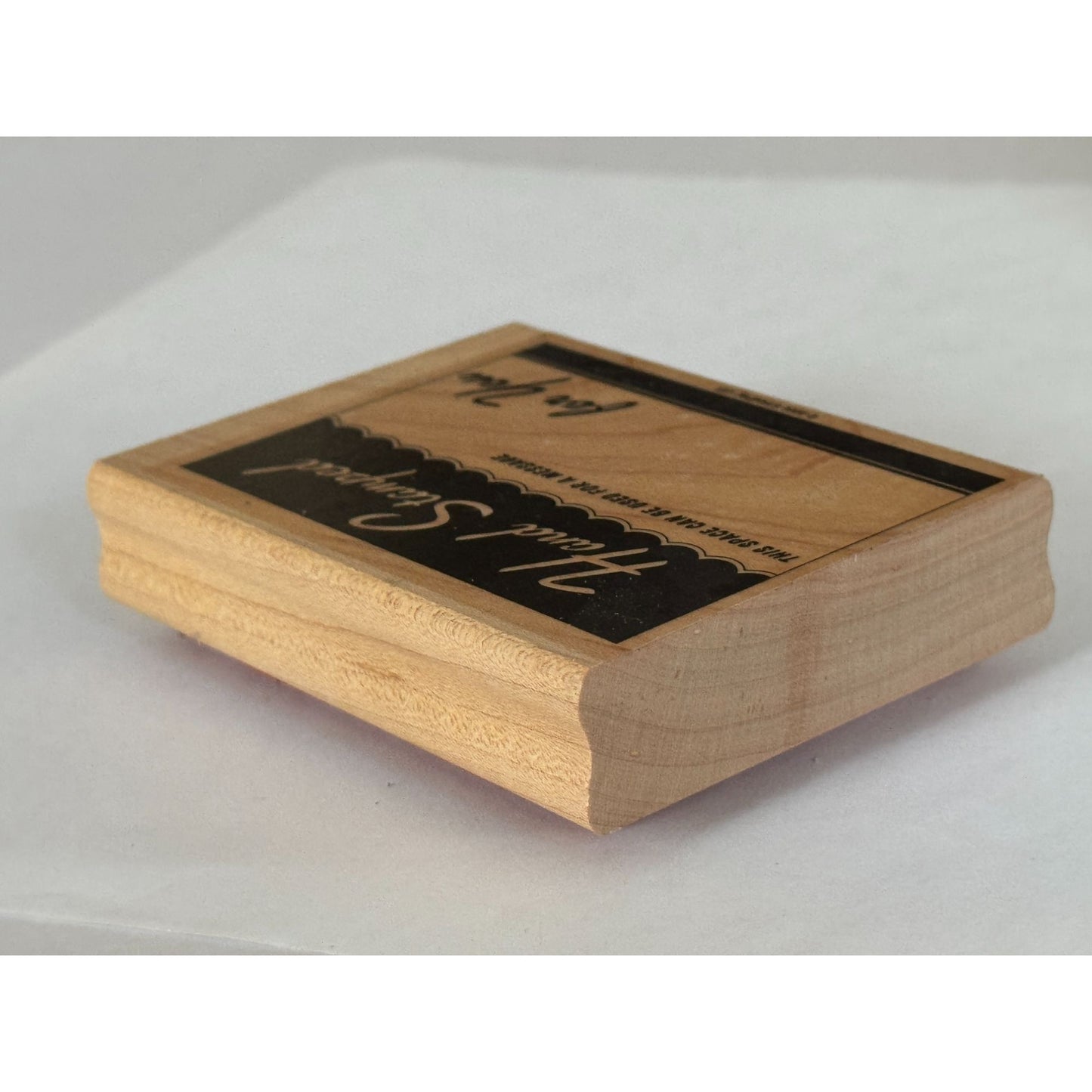 Stampin Up Rubber Stamp Hand Stamped Space for Message Stamping Hobby Crafter