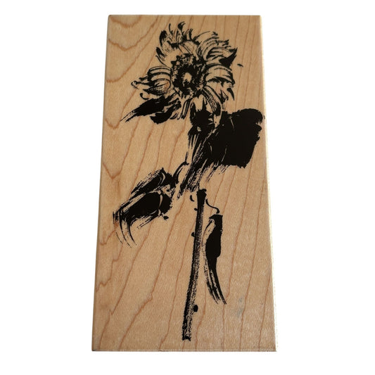 Penny Black Rubber Stamp Sunny Flowers Sunflower Silhouette Nature Card Making