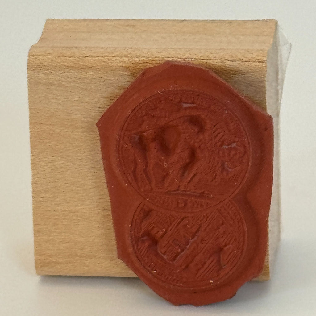 Stampin Up Rubber Stamp Buffalo Nickel Wooden Money Coin Card Making Numismatist