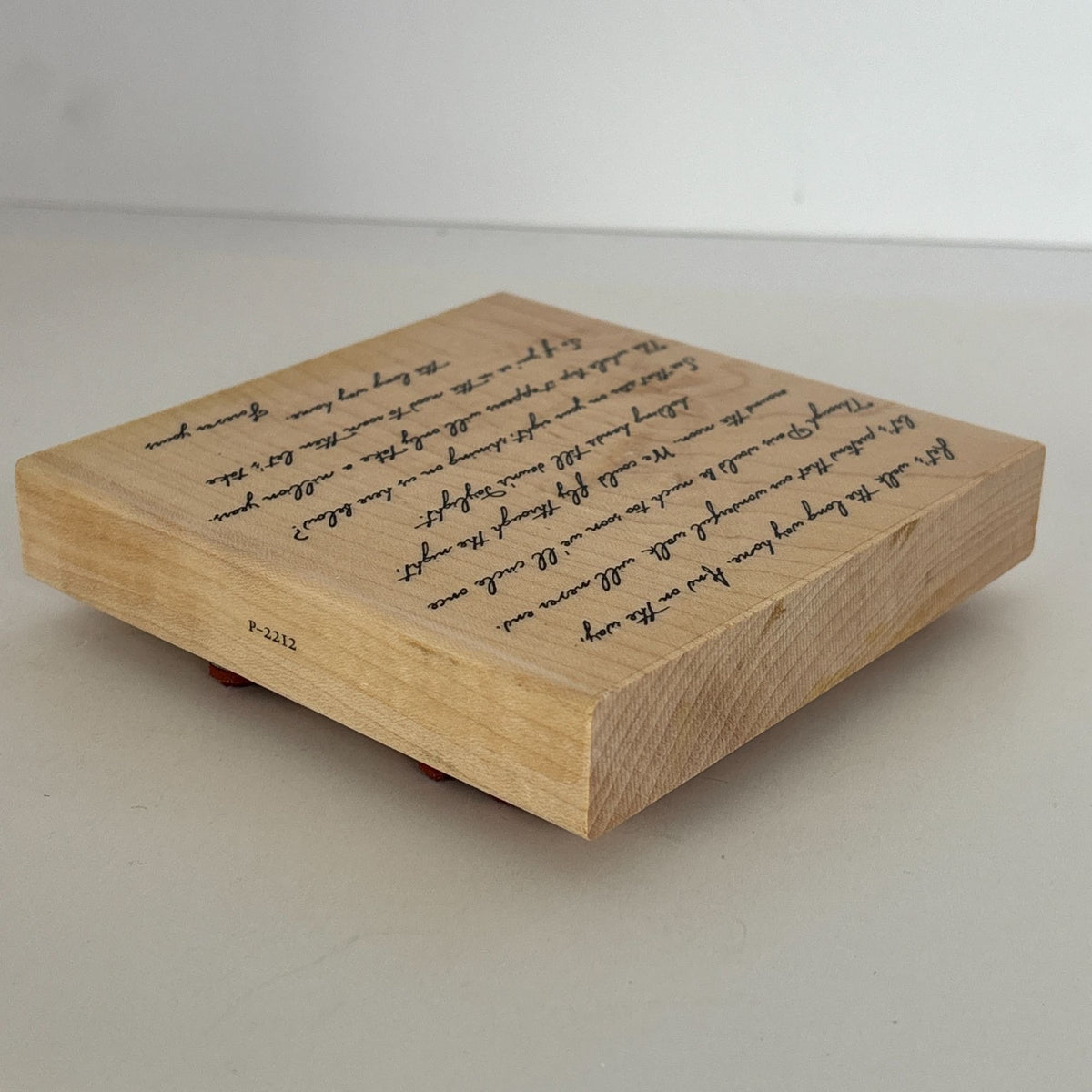 Renaissance Art Stamps Rubber Stamp Walk the Long Way Home Writing Background Cardmaking Words