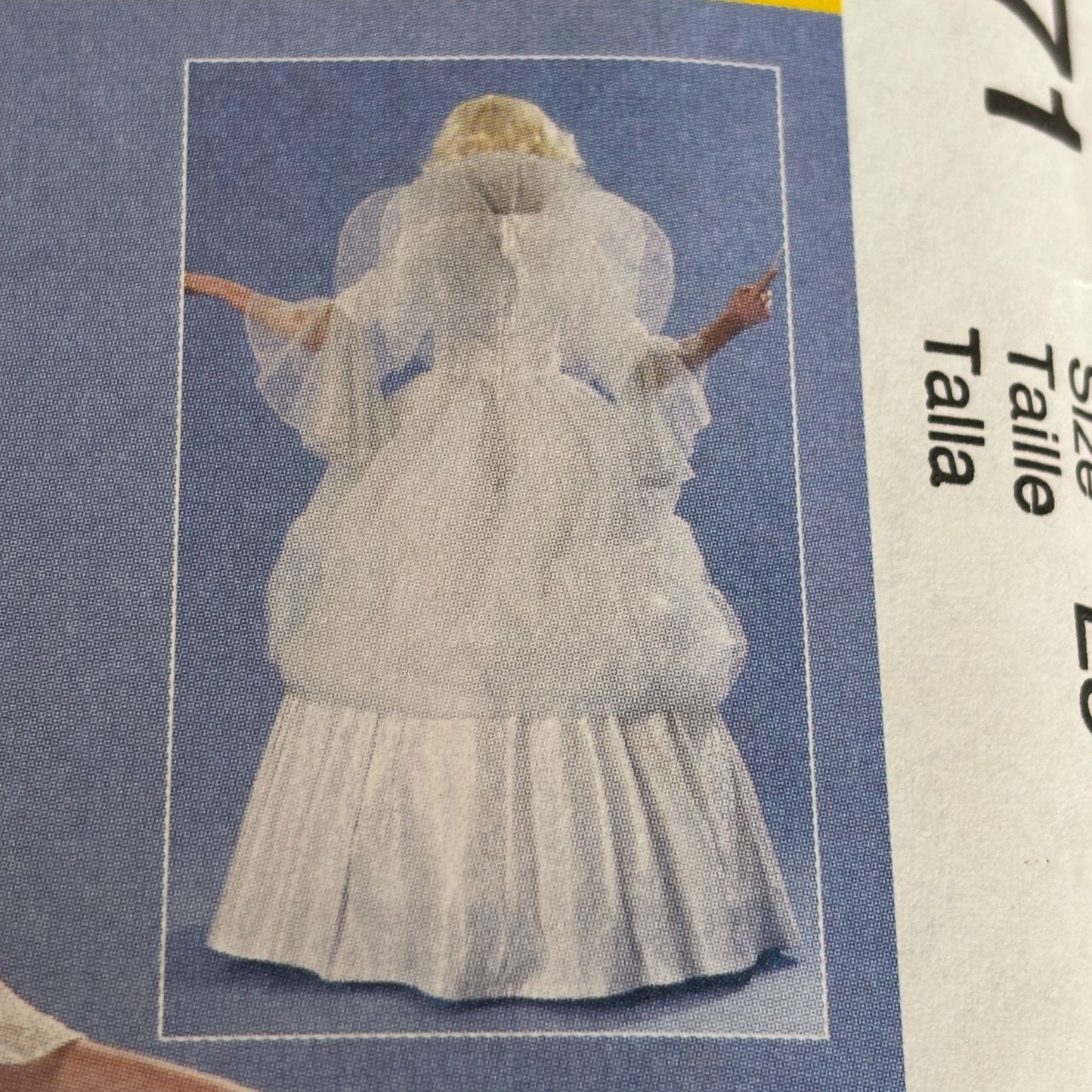 McCalls Sewing Pattern M7271 Fairy Godmother Princess Costume Dress Wings Fantasy Gown 14-22 UNCUT