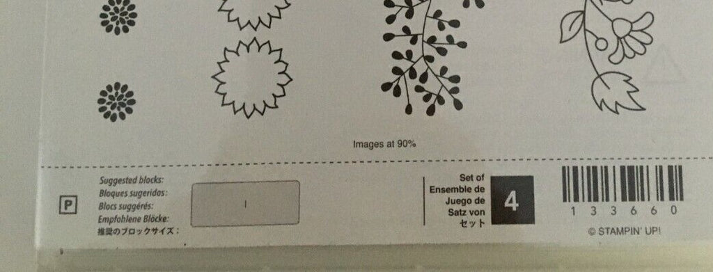 Stampin Up Bordering Blooms Photopolymer Clear Stamps Spring Summer Card Making