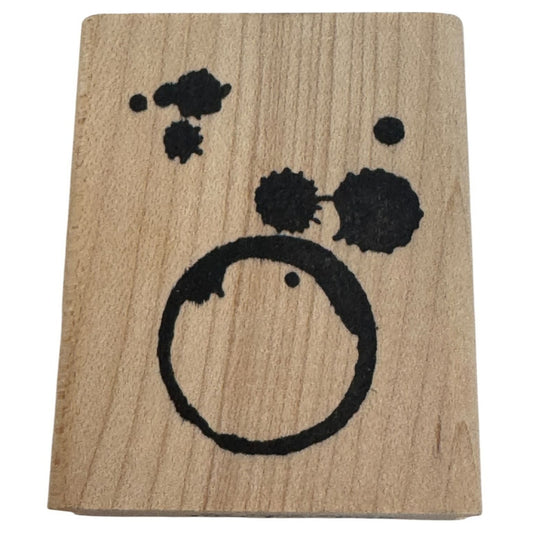 Just For Fun Rubber Stamp Circle Splatter Bubbles Paint Splatter Abstract Dots