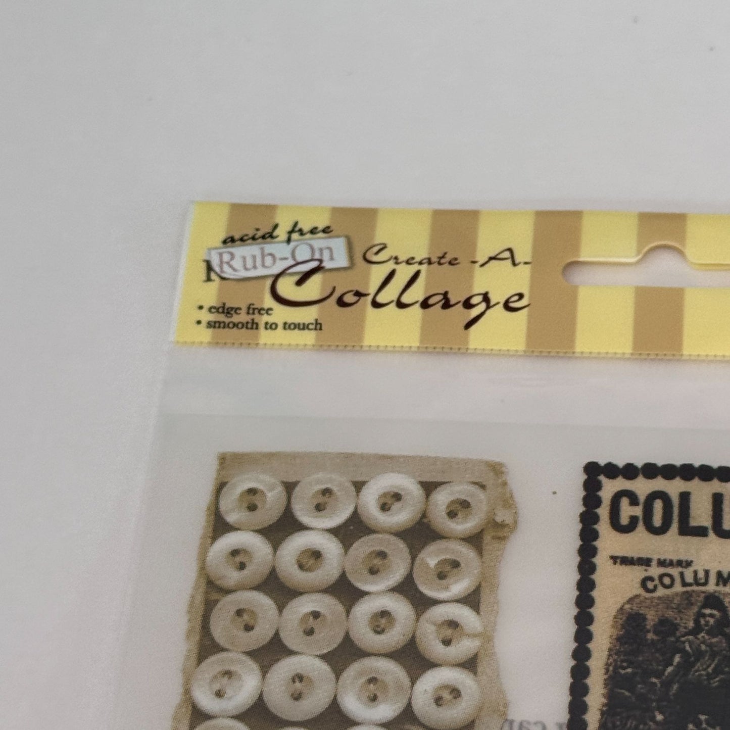 Royal and Langnickel Rub-On Transfers Sewing Collage Scrapbook Embellishments Thread Needles Buttons Cardmaking Craft