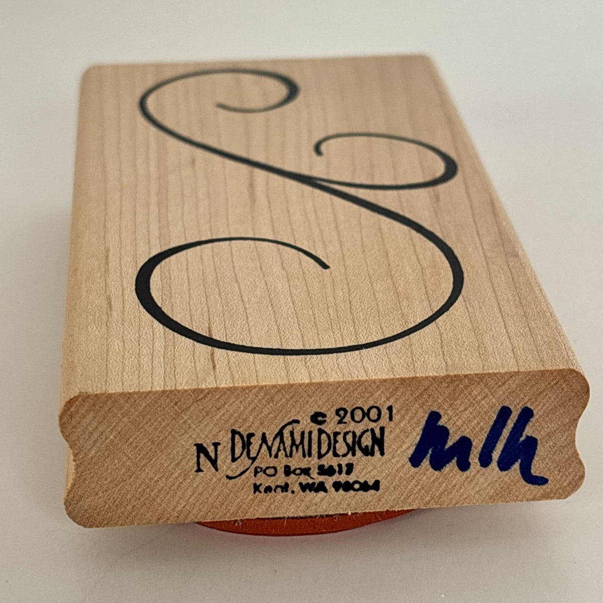 DeNami Rubber Stamp Decorative Flourish Elegant Scroll Border Large Cardmaking