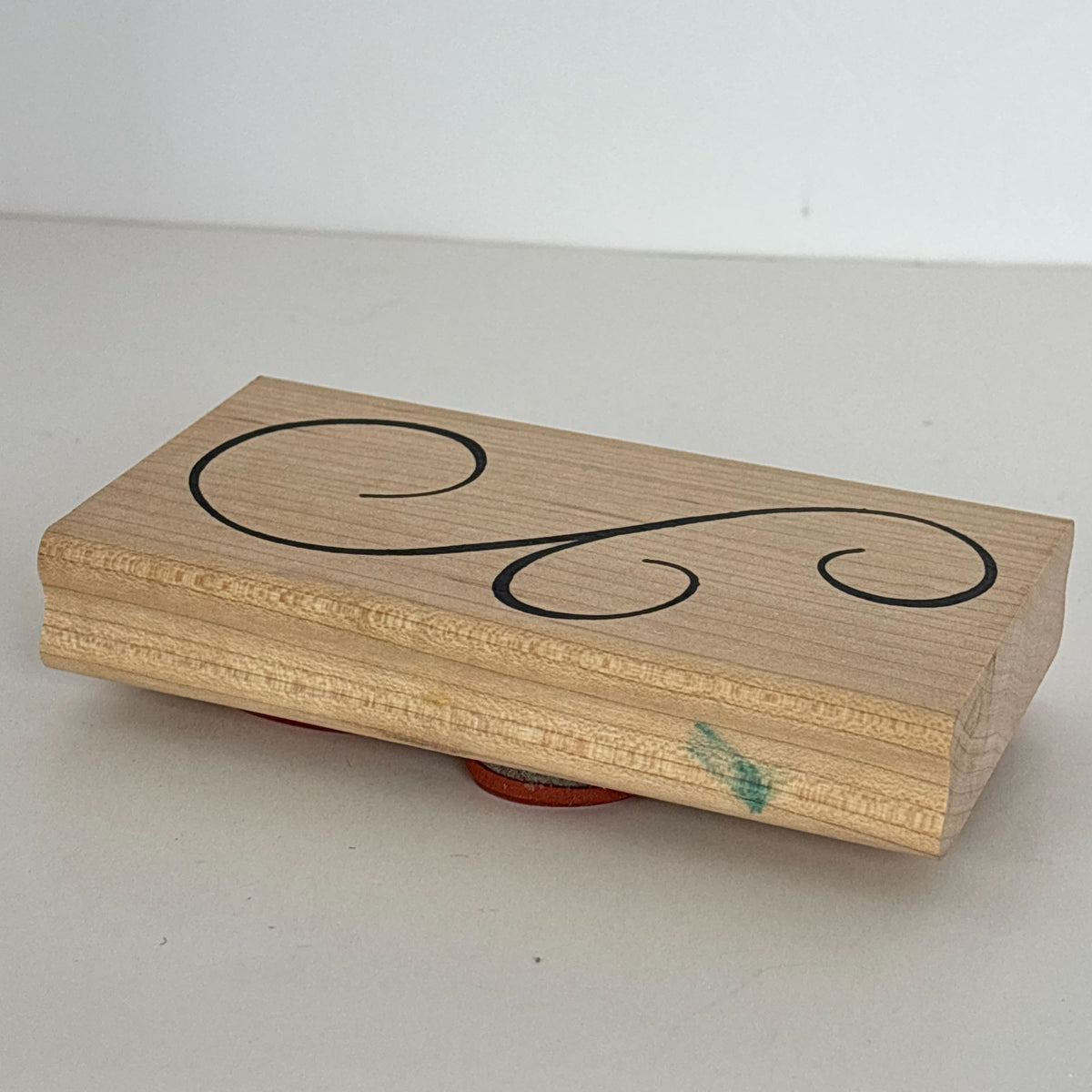 DeNami Rubber Stamp Decorative Flourish Elegant Scroll Border Large Cardmaking