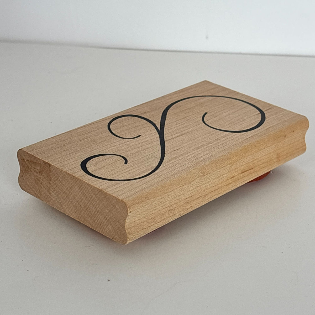 DeNami Rubber Stamp Decorative Flourish Elegant Scroll Border Large Cardmaking