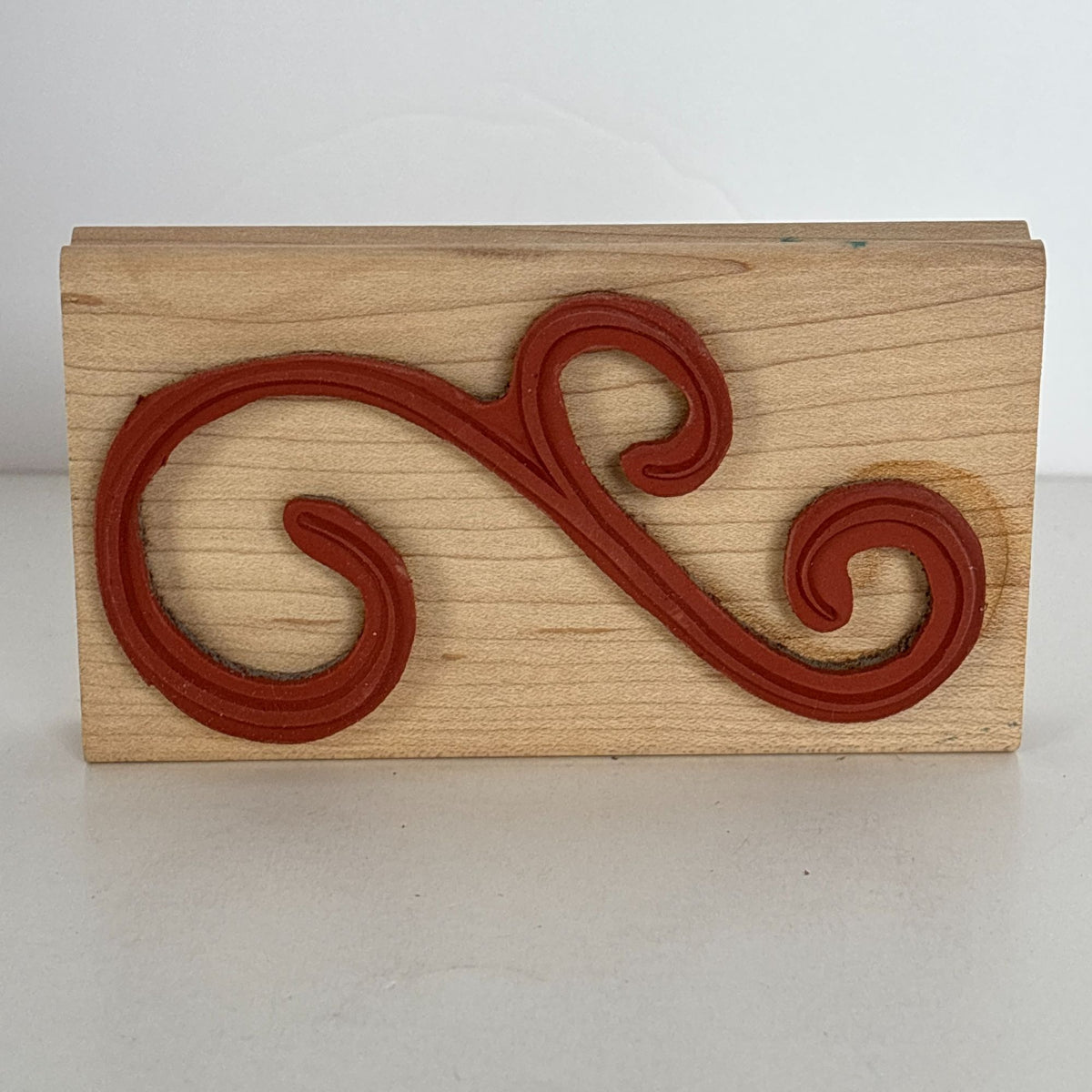 DeNami Rubber Stamp Decorative Flourish Elegant Scroll Border Large Cardmaking