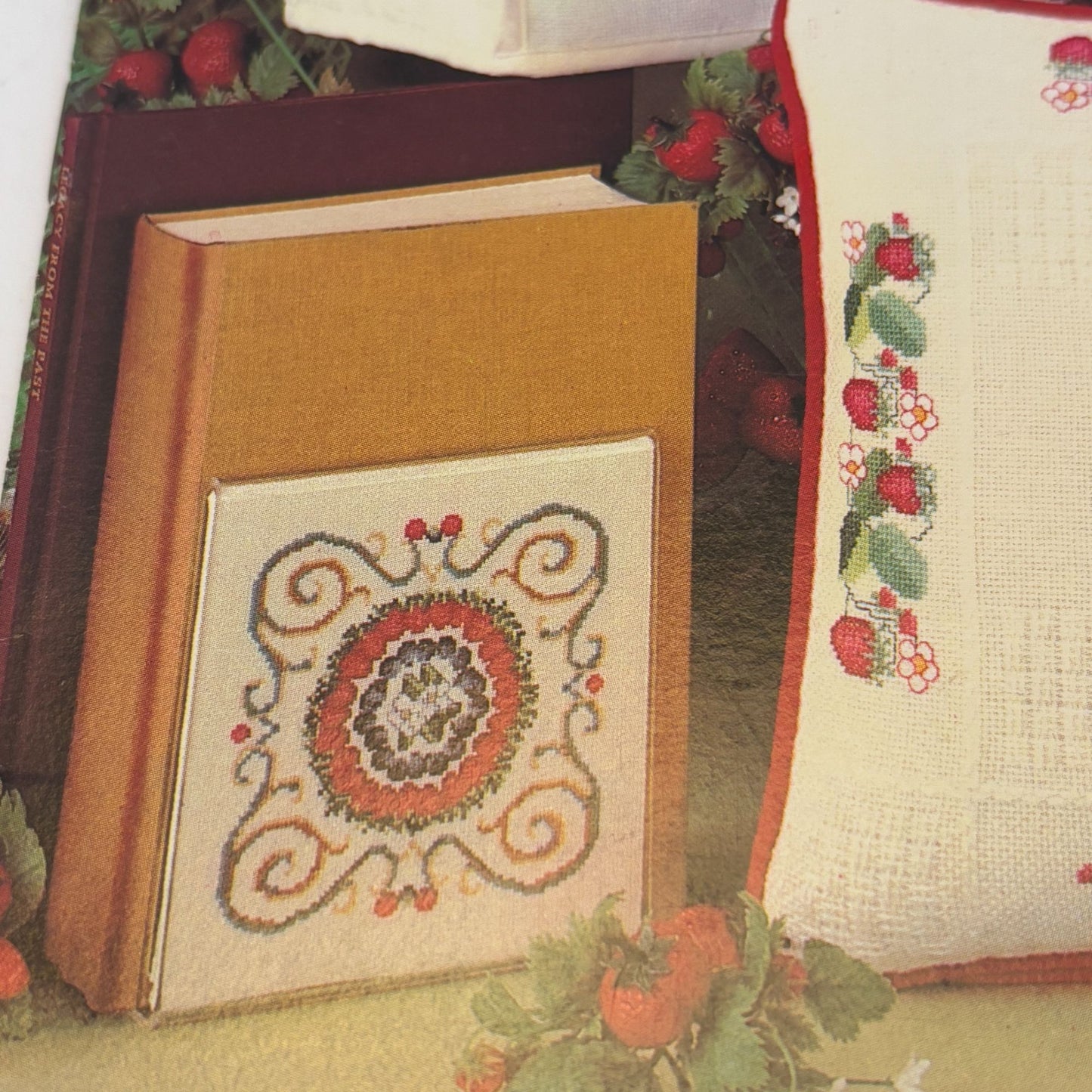 Leisure Arts Cross Stitch Patterns Berry Jelly Jar Tops Canning Strawberry 198