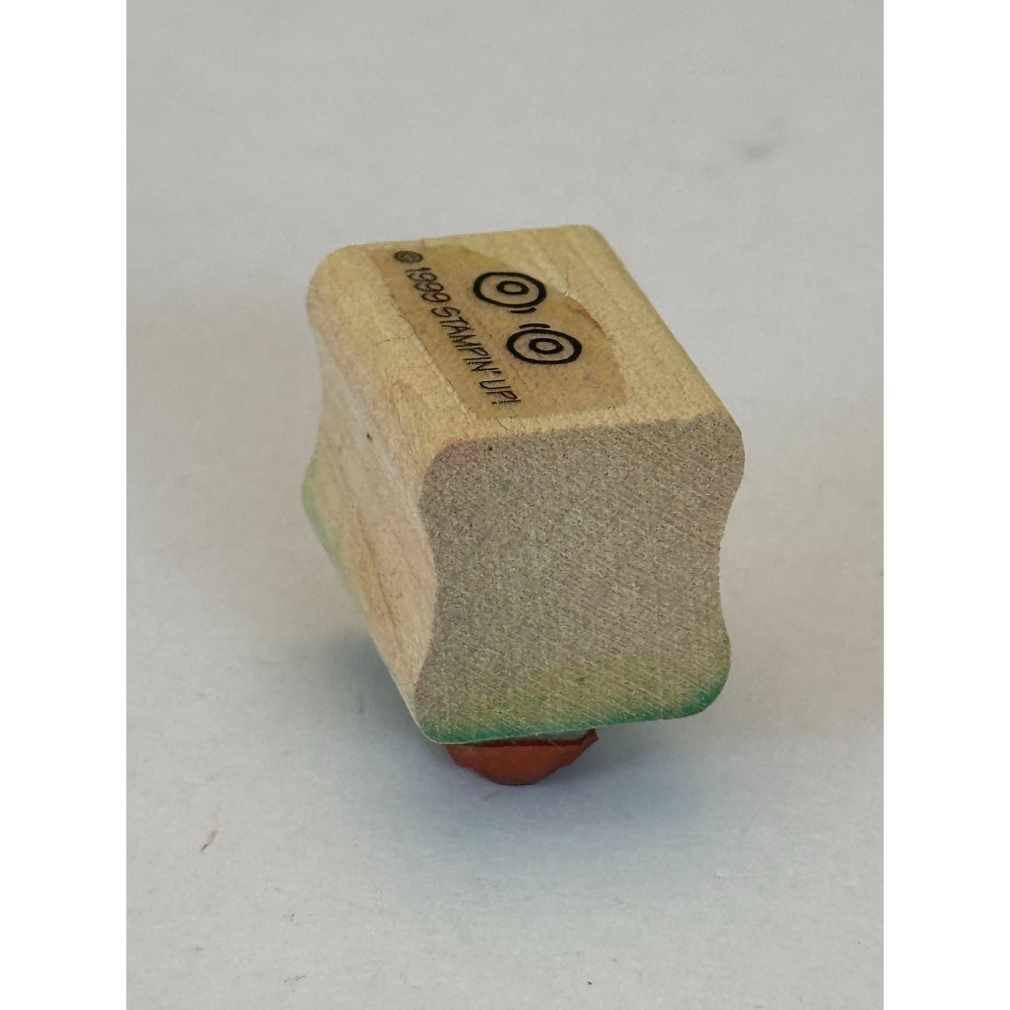 Stampin Up Rubber Stamp Googly Eyes Pictogram Look Letter O Sight Goggles Circle