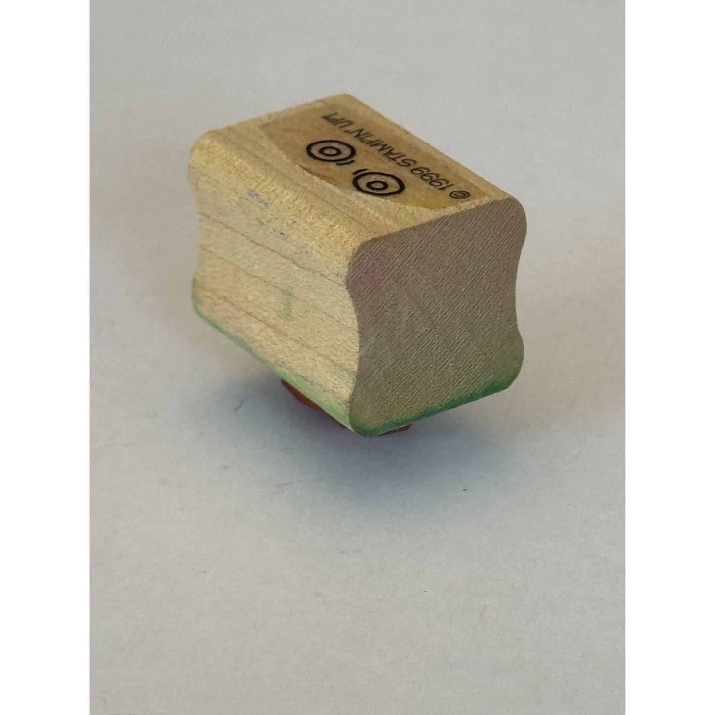 Stampin Up Rubber Stamp Googly Eyes Pictogram Look Letter O Sight Goggles Circle