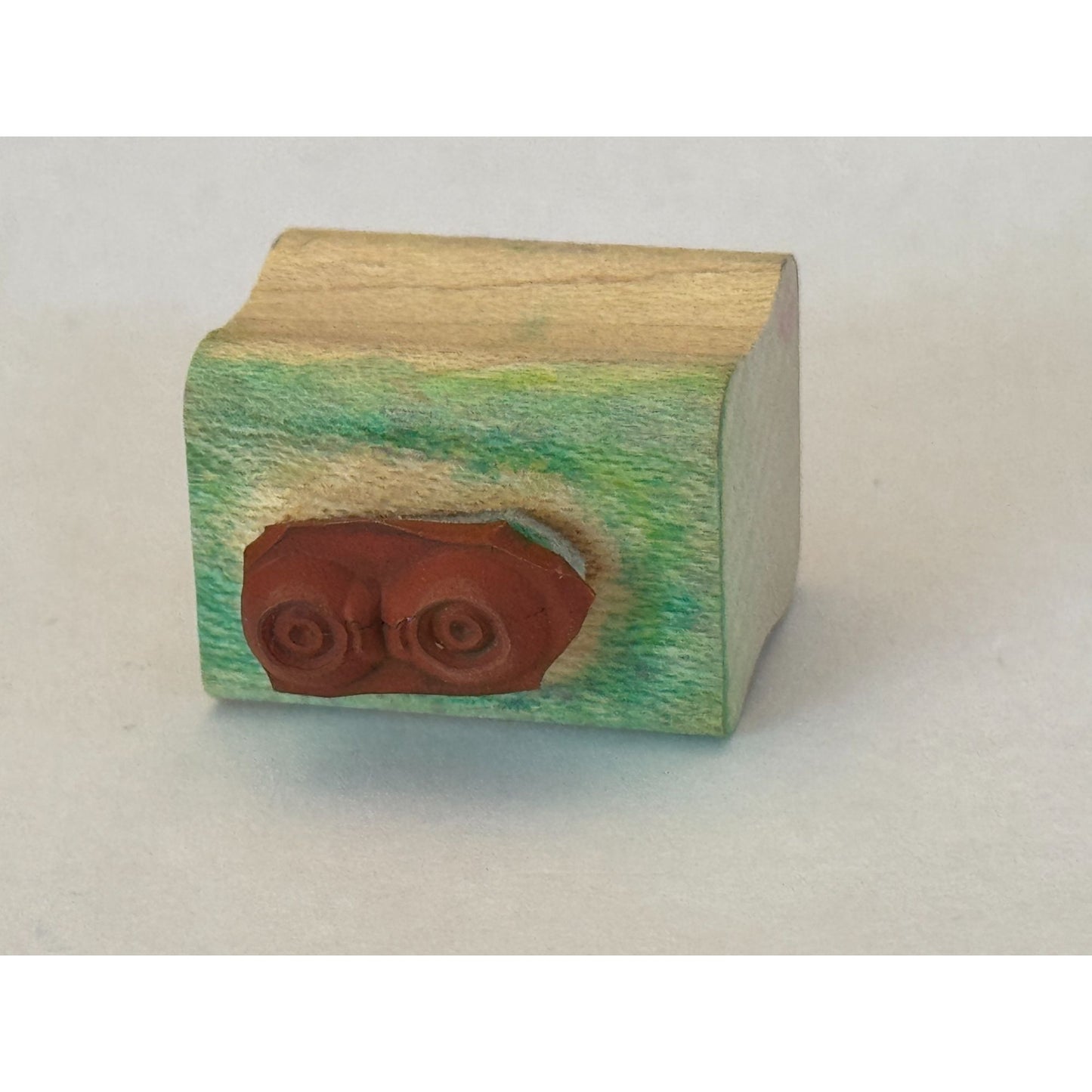 Stampin Up Rubber Stamp Googly Eyes Pictogram Look Letter O Sight Goggles Circle