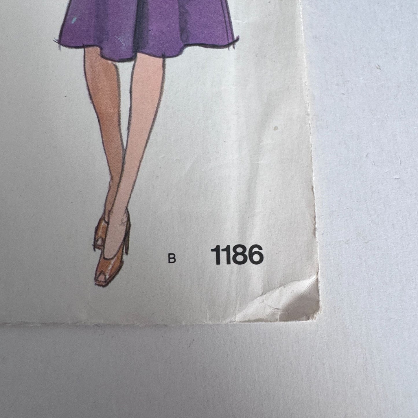 Vogue Americana Sewing Pattern 1186 Teal Traina Coat Dress 1970s A-Line Size 10 Uncut