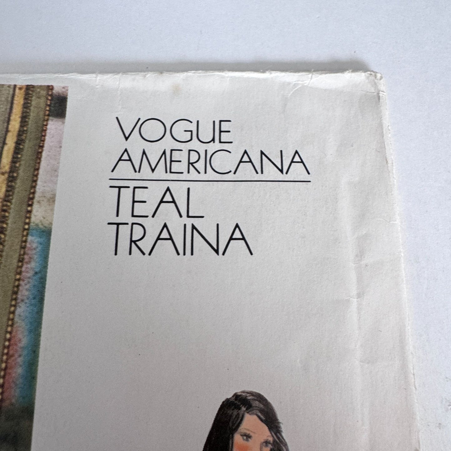 Vogue Americana Sewing Pattern 1186 Teal Traina Coat Dress 1970s A-Line Size 10 Uncut