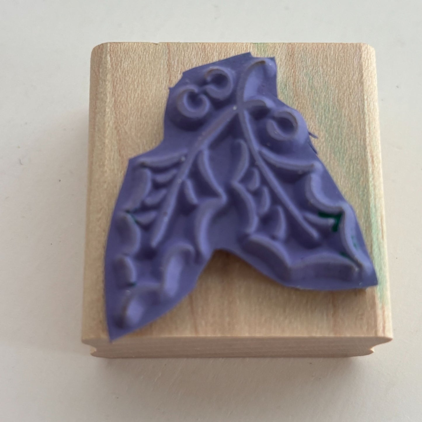 Stampin Up Rubber Stamp Holly Berry Leaves Winter Holidays Christmas Card Making