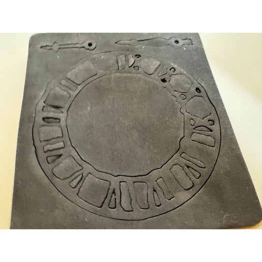 Tim Holtz Sizzix Alterations Weathered Clock Key Bigz Cutting Die Craft Tool
