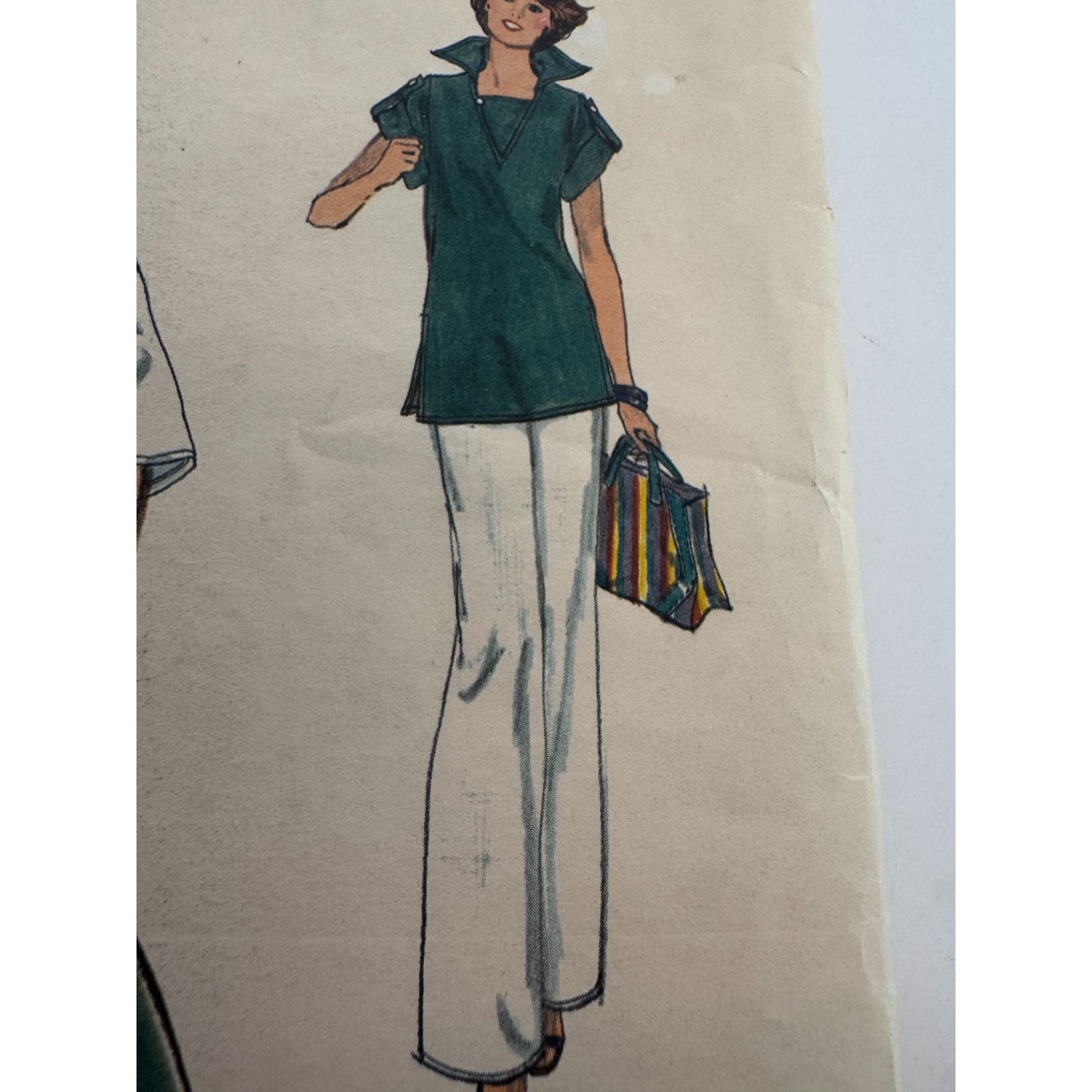 Vogue Sewing Pattern 9529 Misses Top Straight Pants A-Line Skirt Size 10 Uncut
