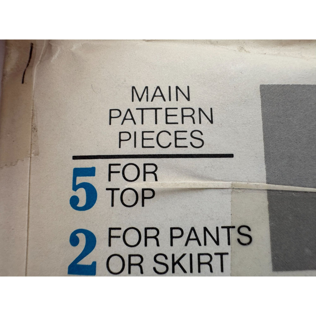 Vogue Sewing Pattern 9529 Misses Top Straight Pants A-Line Skirt Size 10 Uncut