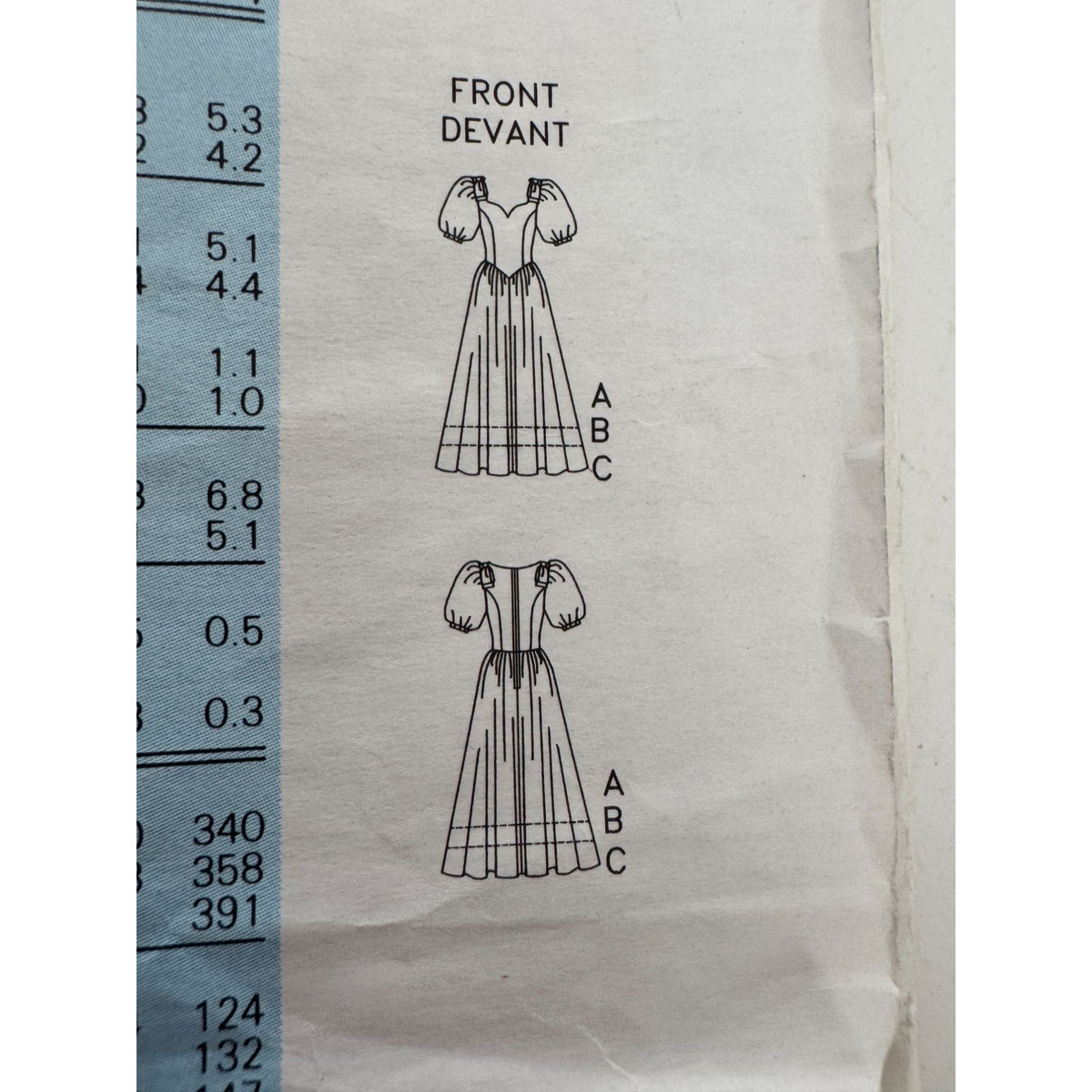 Butterick Sewing Pattern 5321 Dress Tea or Evening Length 6 8 10 Wedding 90s UC