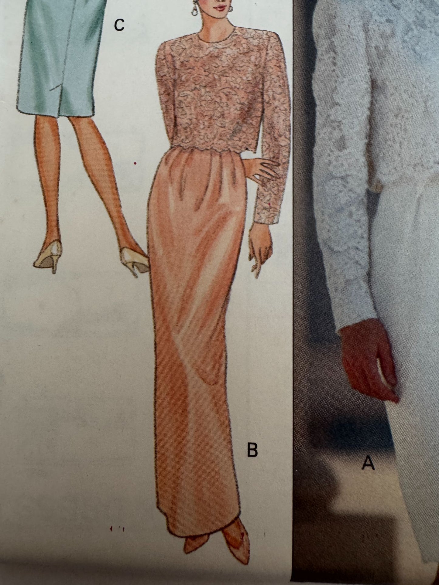 Butterick Sewing Pattern 4627 Evening Dress Formal Mother of the Bride 6 8 10 UC