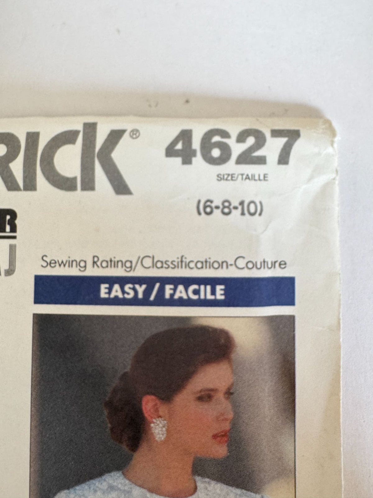 Butterick Sewing Pattern 4627 Evening Dress Formal Mother of the Bride 6 8 10 UC