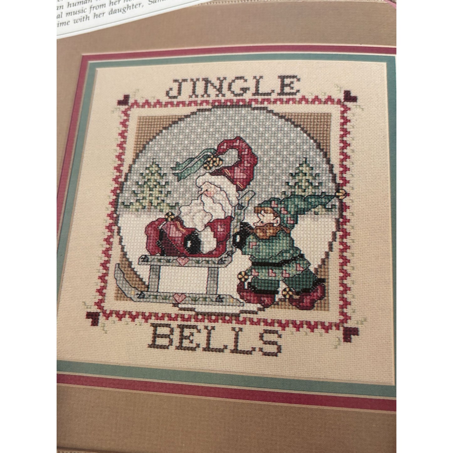 Leisure Arts Magazine December 1990 Cross Stitch Craft Patterns Christmas Santa