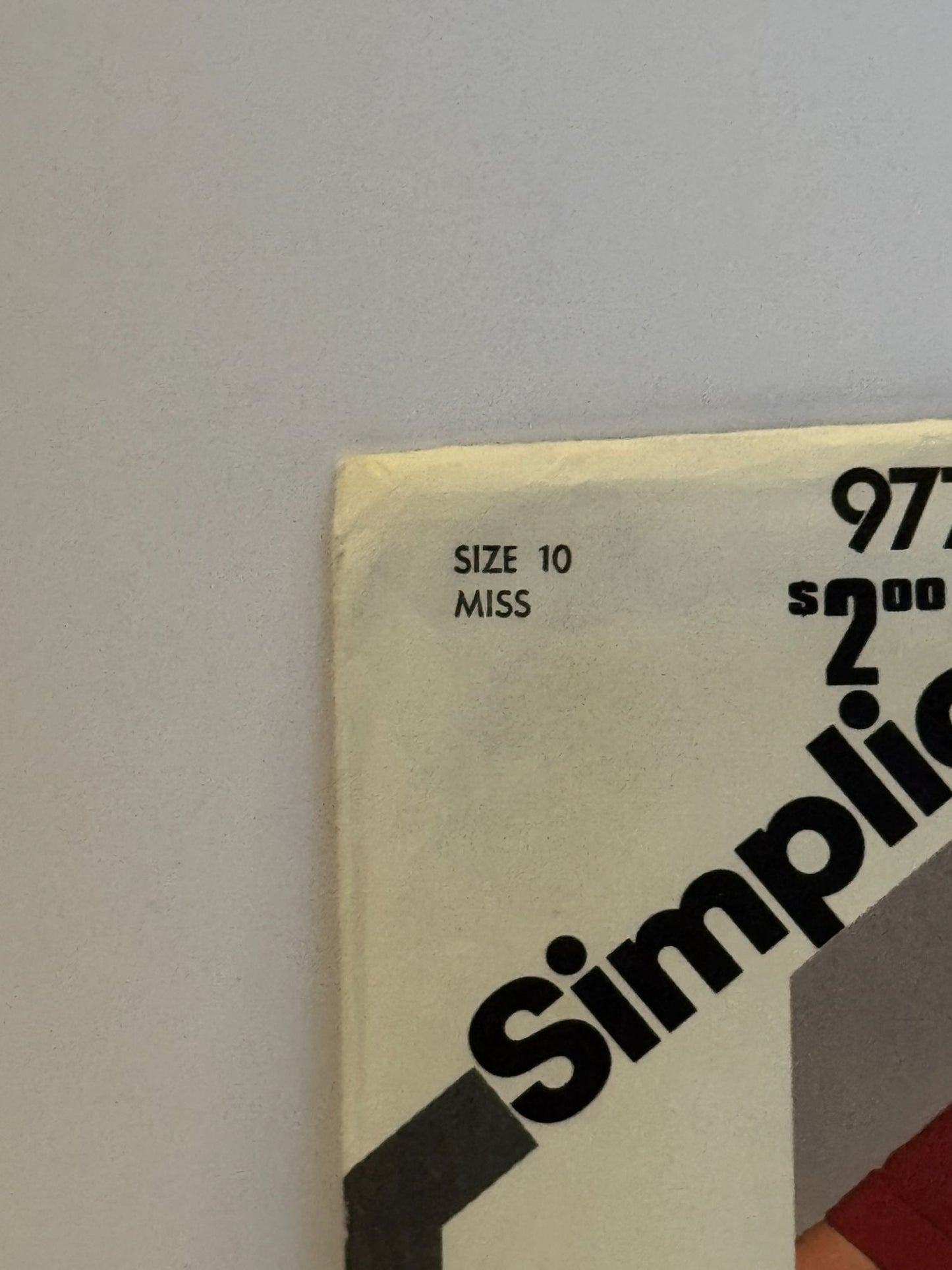 Simplicity Sewing Pattern 9774 Misses Shirt Pattern Work Blouse 10 Vintage 1980
