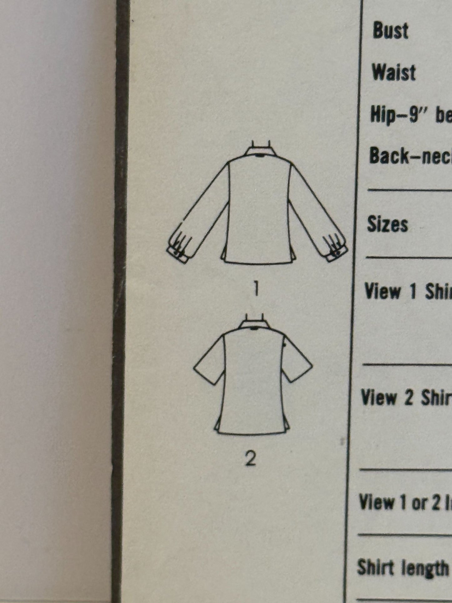 Simplicity Sewing Pattern 9774 Misses Shirt Pattern Work Blouse 10 Vintage 1980