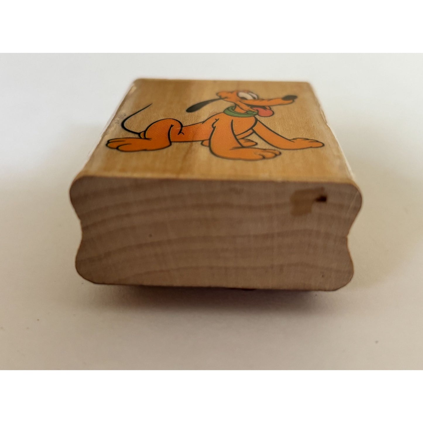 Disney Pluto Rubber Stamp Rubber Stampede Wood Mounted Cartoon Dog Craft Supply 330-D