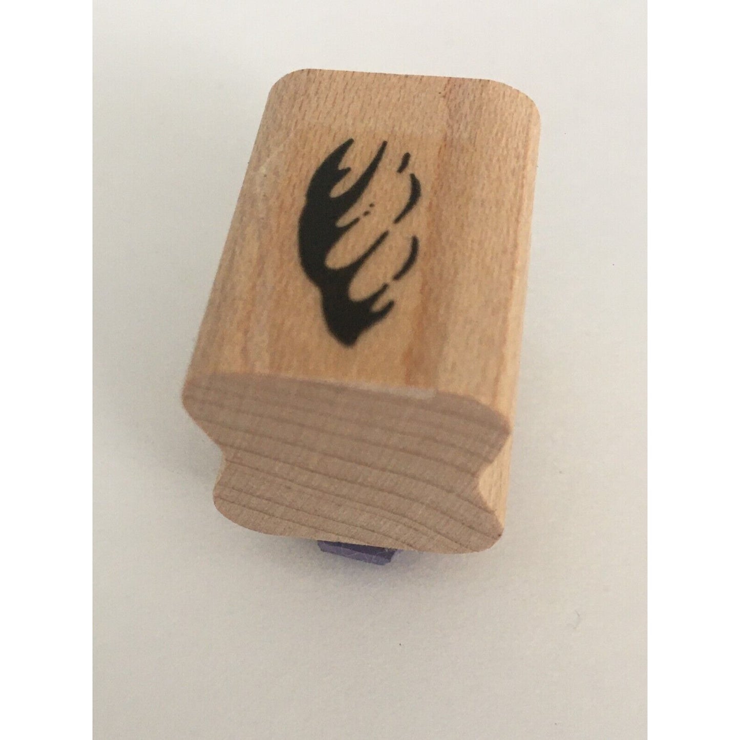 Stampin Up Mounted Rubber Stamp Abstract Leaf Watercolor Mini Nature Craft Stamp