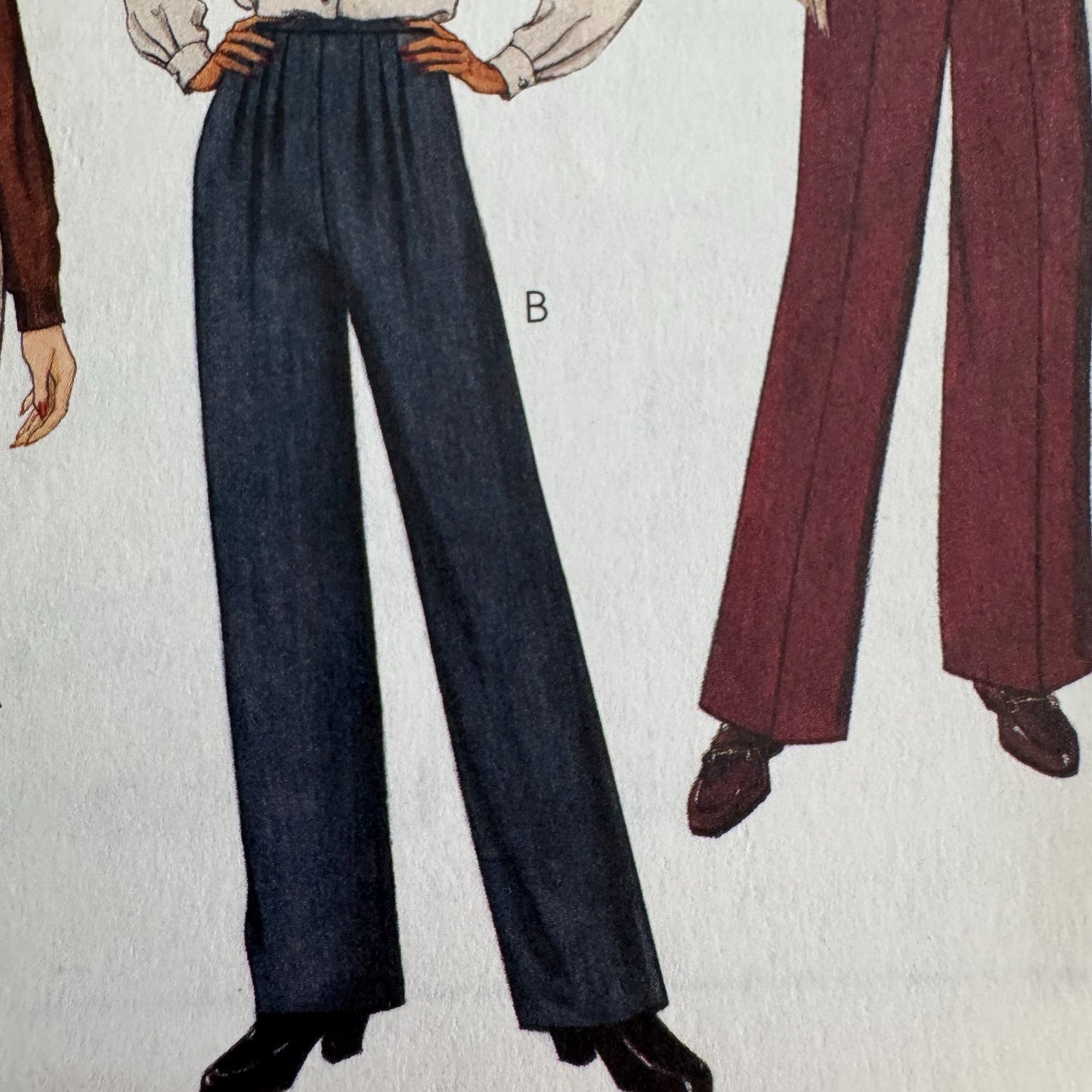 McCalls 8356 Sewing Pattern Misses Pants Size 20 Work Career Full or Slim Leg UC