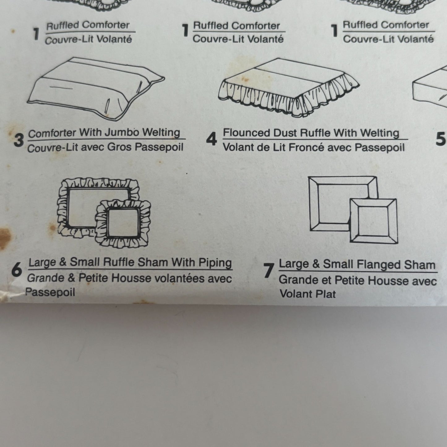 Simplicity Sewing Pattern 8037 Bedroom Bedding Ruffled Comforter Duvet Cover UC