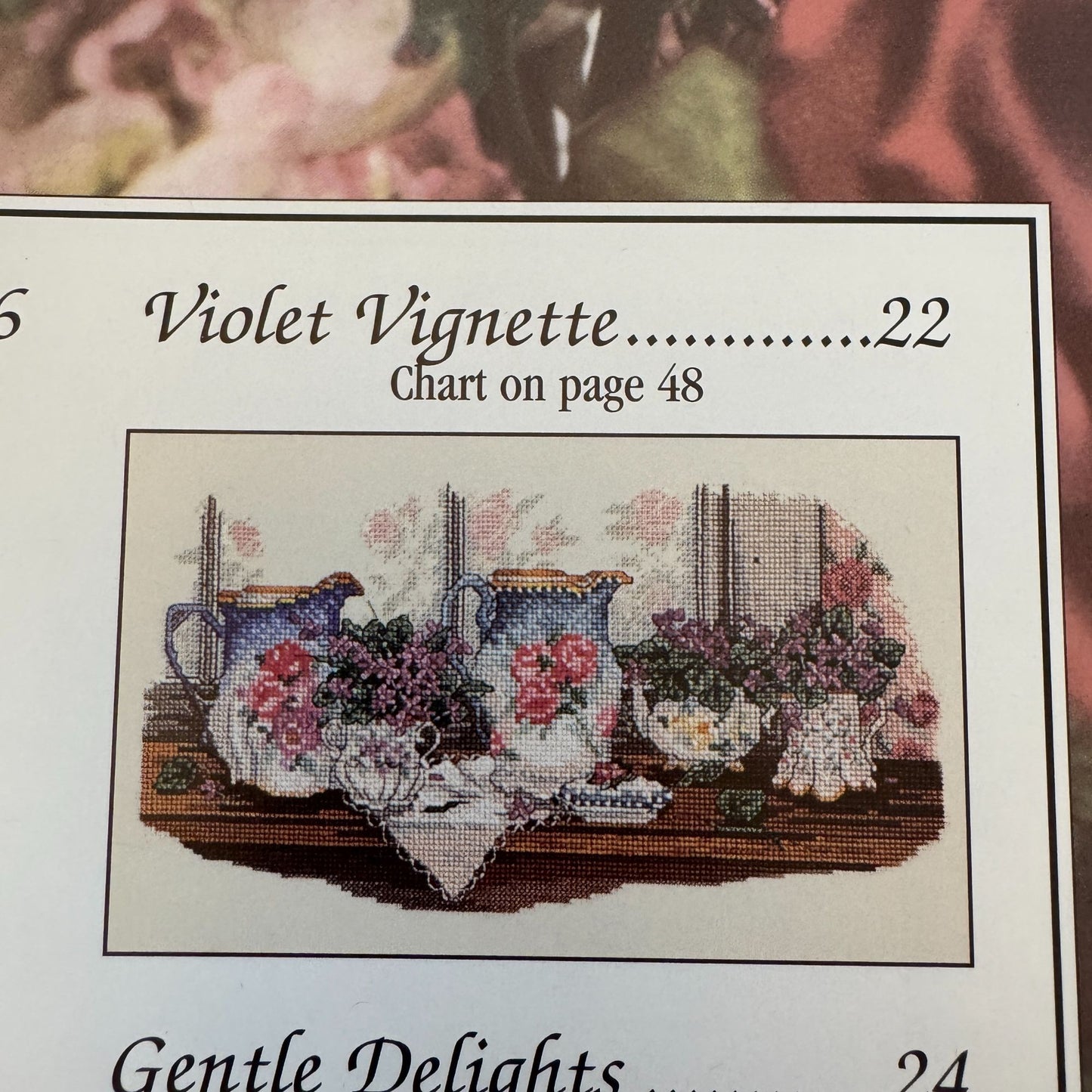 Leisure Arts Cross Stitch Patterns Paula Vaughan Bouquets Blossoms Book 63 2942