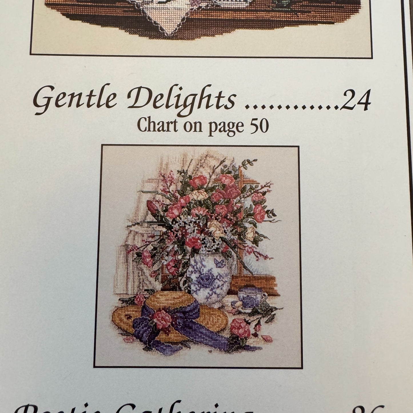 Leisure Arts Cross Stitch Patterns Paula Vaughan Bouquets Blossoms Book 63 2942