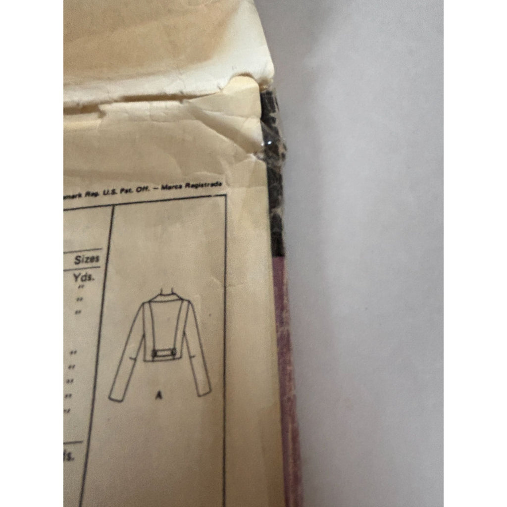 McCalls Sewing Pattern 3952 Jacket Vest Skirt Size 12 Bust 34 1970s Vintage UC