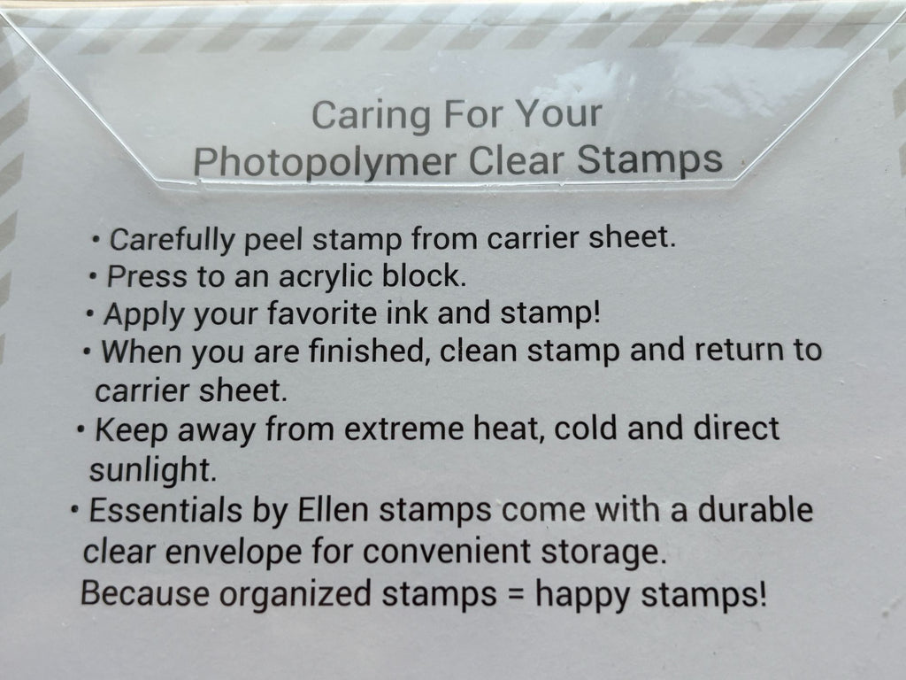 Essentials By Ellen Photopolymer Clear Stamps Plaid Maker Card Making Background