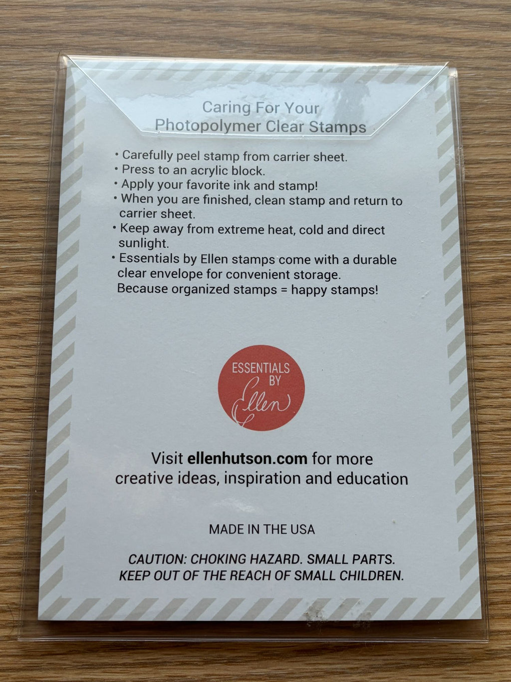 Essentials By Ellen Photopolymer Clear Stamps Plaid Maker Card Making Background